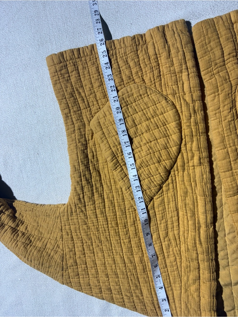 L’atelier Paris Intuition Quilted Mustard Open-Front Jacket Oversized S-L - Picture 3 of 11